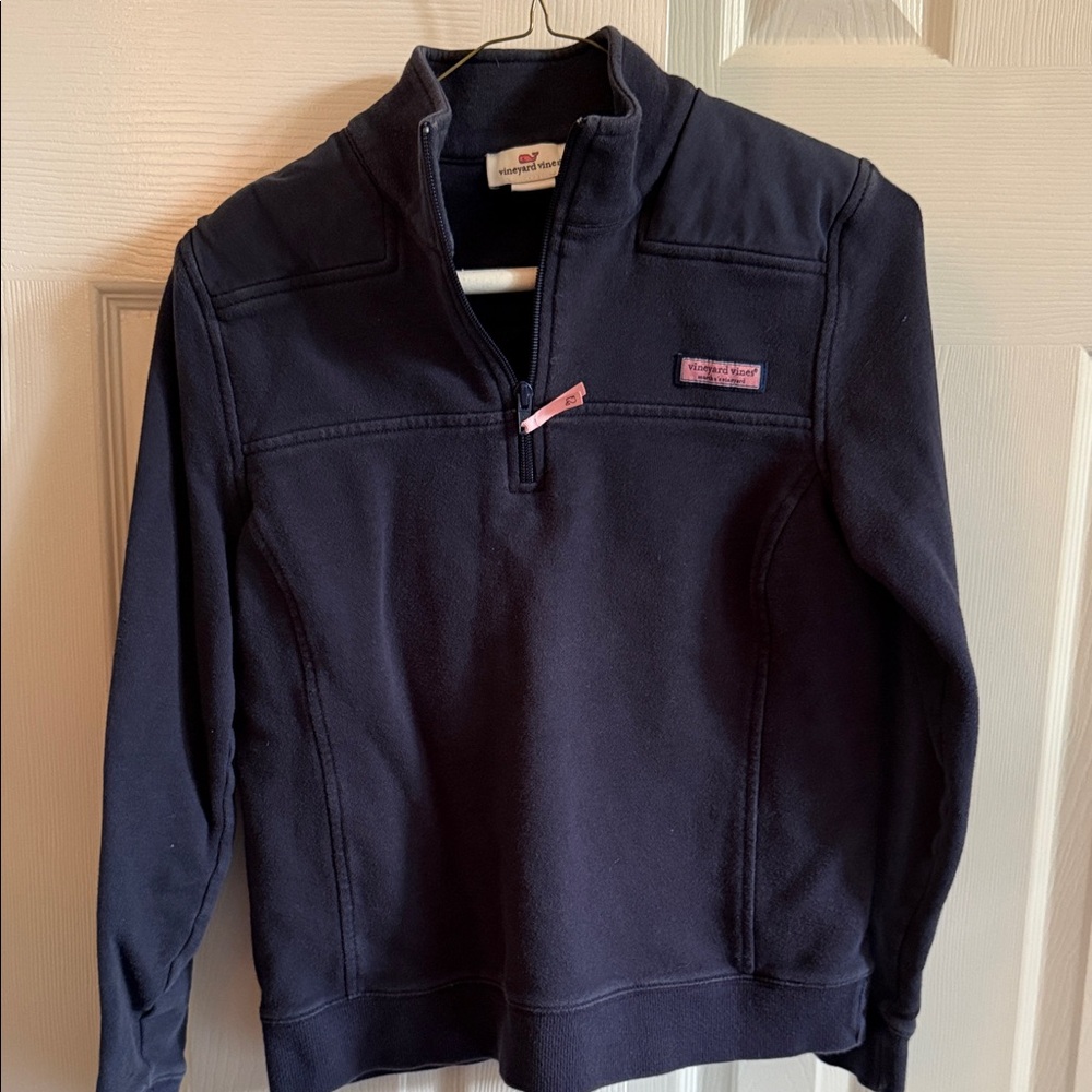 Vineyard Vines Navy Kids Pullover Jacket